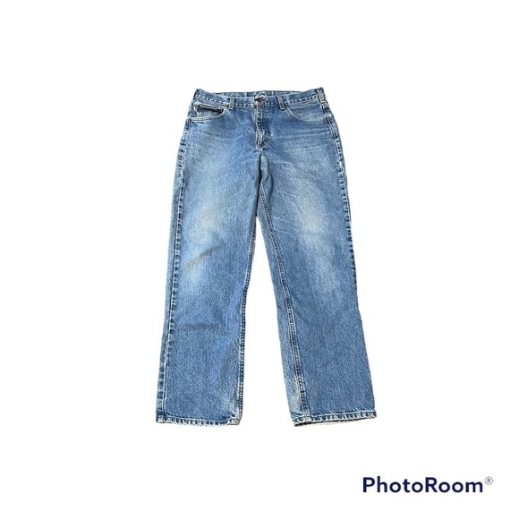 Carhartt Men's Blue Jean Denim B 180 DST Traditional Fit Size 36x32 - Picture 1 of 11
